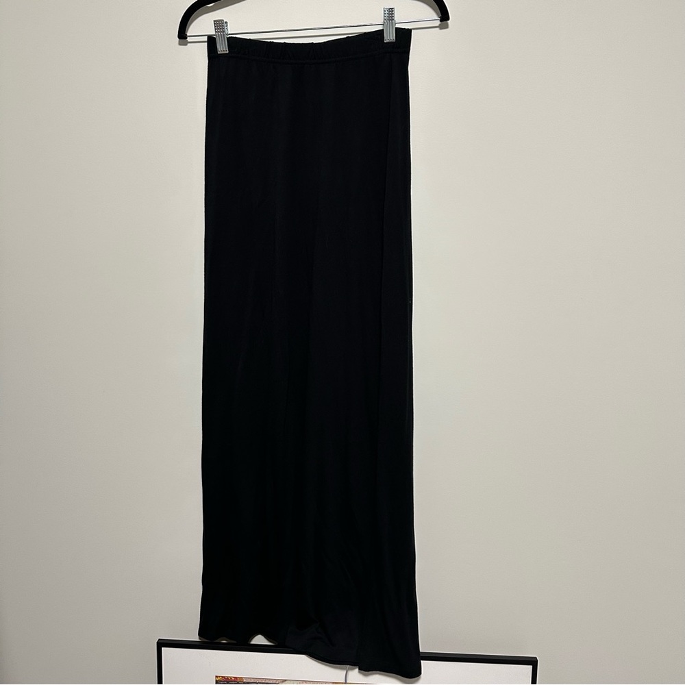 Garage Black Maxi Skirt with Side Slit — Size XS